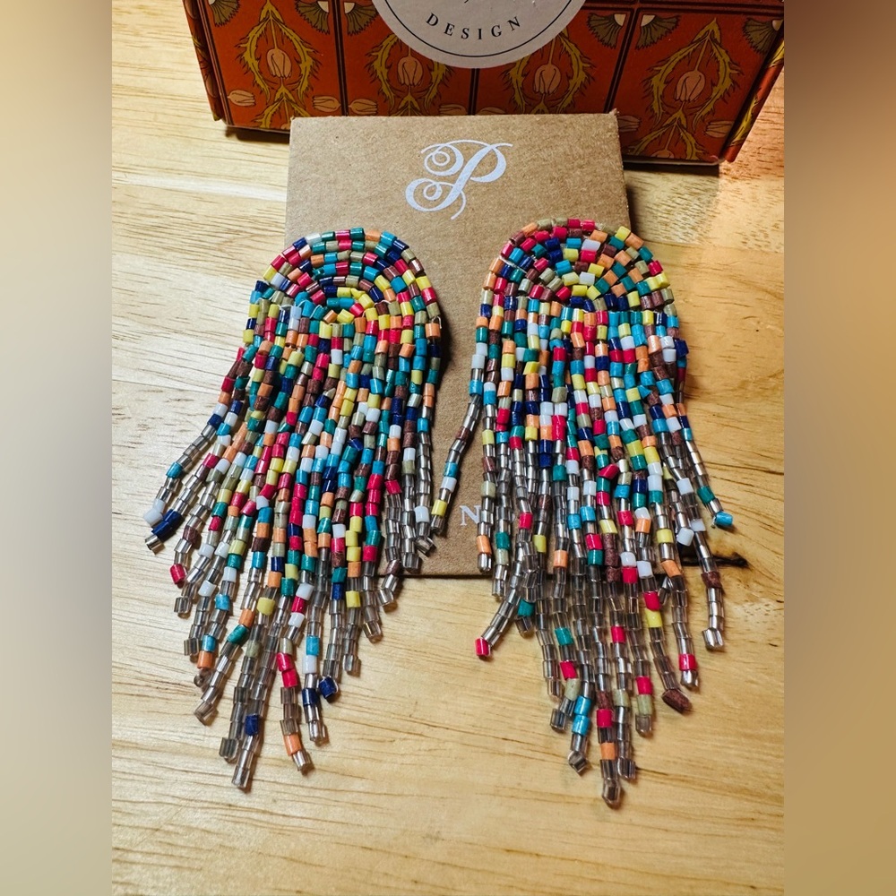 Plunder Multicolor Beaded Earrings